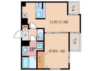 四条コート西洞院の物件間取画像